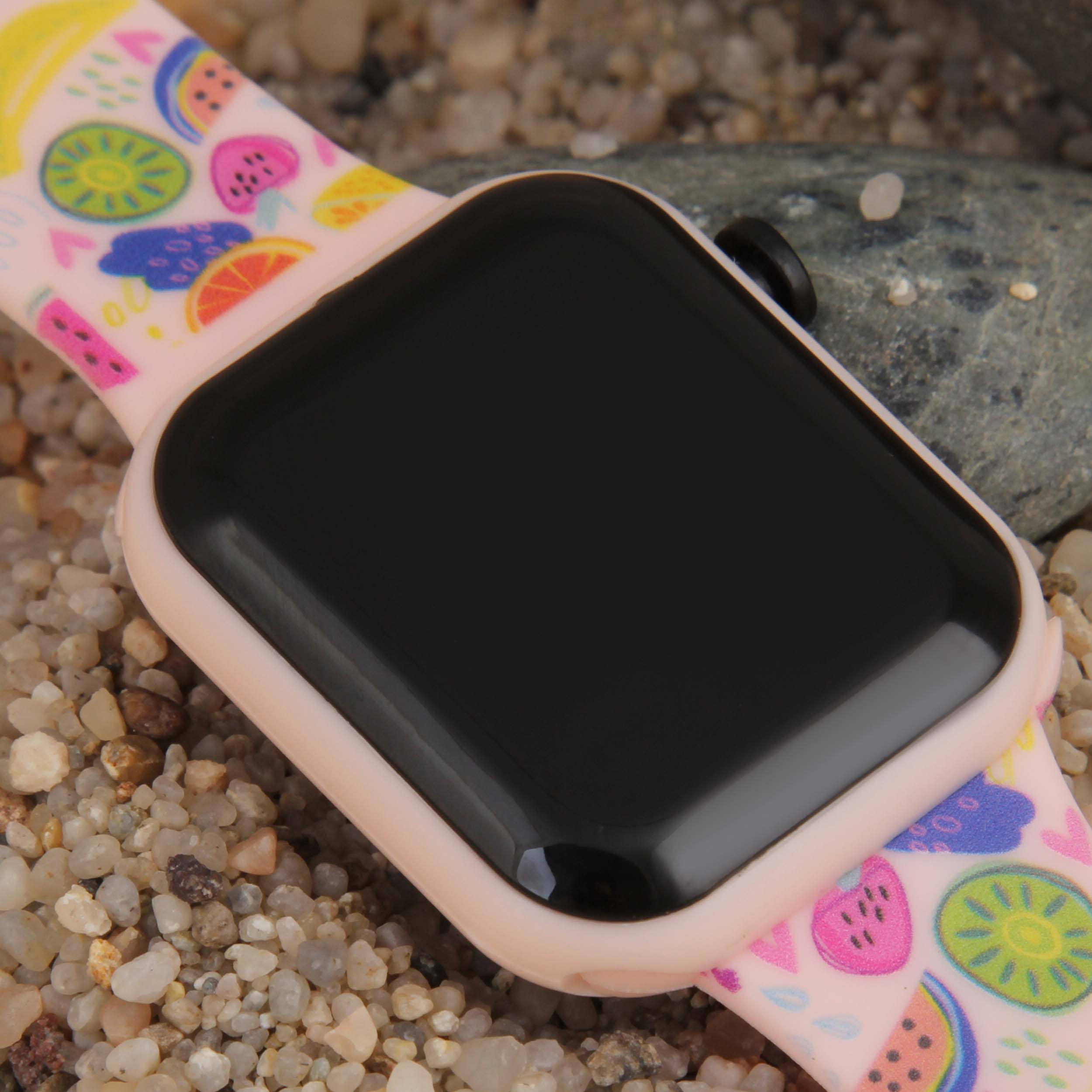 ساعت مچی دیجیتال زنانه مدل بند سیلیکونی طرح میوه فانتزی کد WHW_334