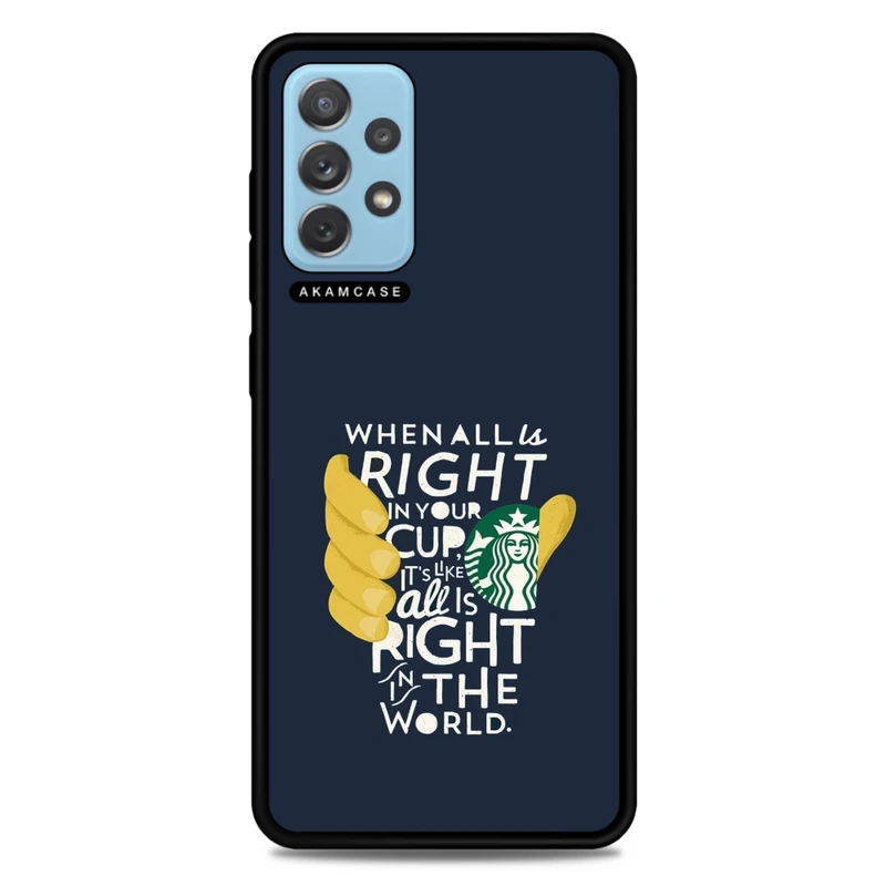 کاور آکام مدل AMC-WSGA72-STARBUCKS-31 مناسب برای گوشی موبایل سامسونگ Galaxy A72