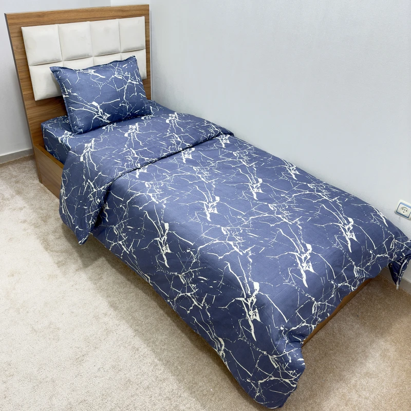 سرویس ملحفه ناتوسا مدل گرانیت کد 90 یک نفره سه تکه