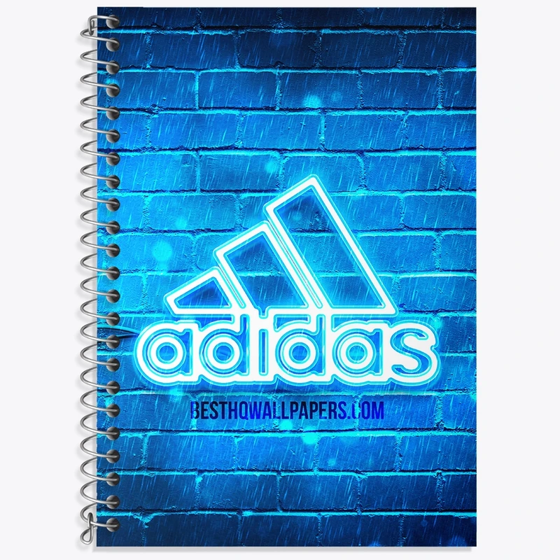 دفتر زبان 50 برگ خندالو مدل سه خط طرح آدیداس (Adidas) کد 36961