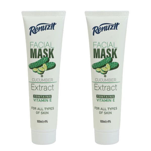 تجریه خرید ماسک صورت رینوزیت مدل خیار حجم 100 میلی لیتر مجموعه 2 عددی