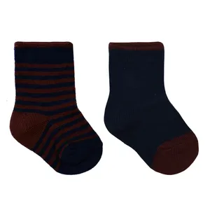 جوراب نوزادی زد وای مدل LU-4103410 مجموعه دو عددی