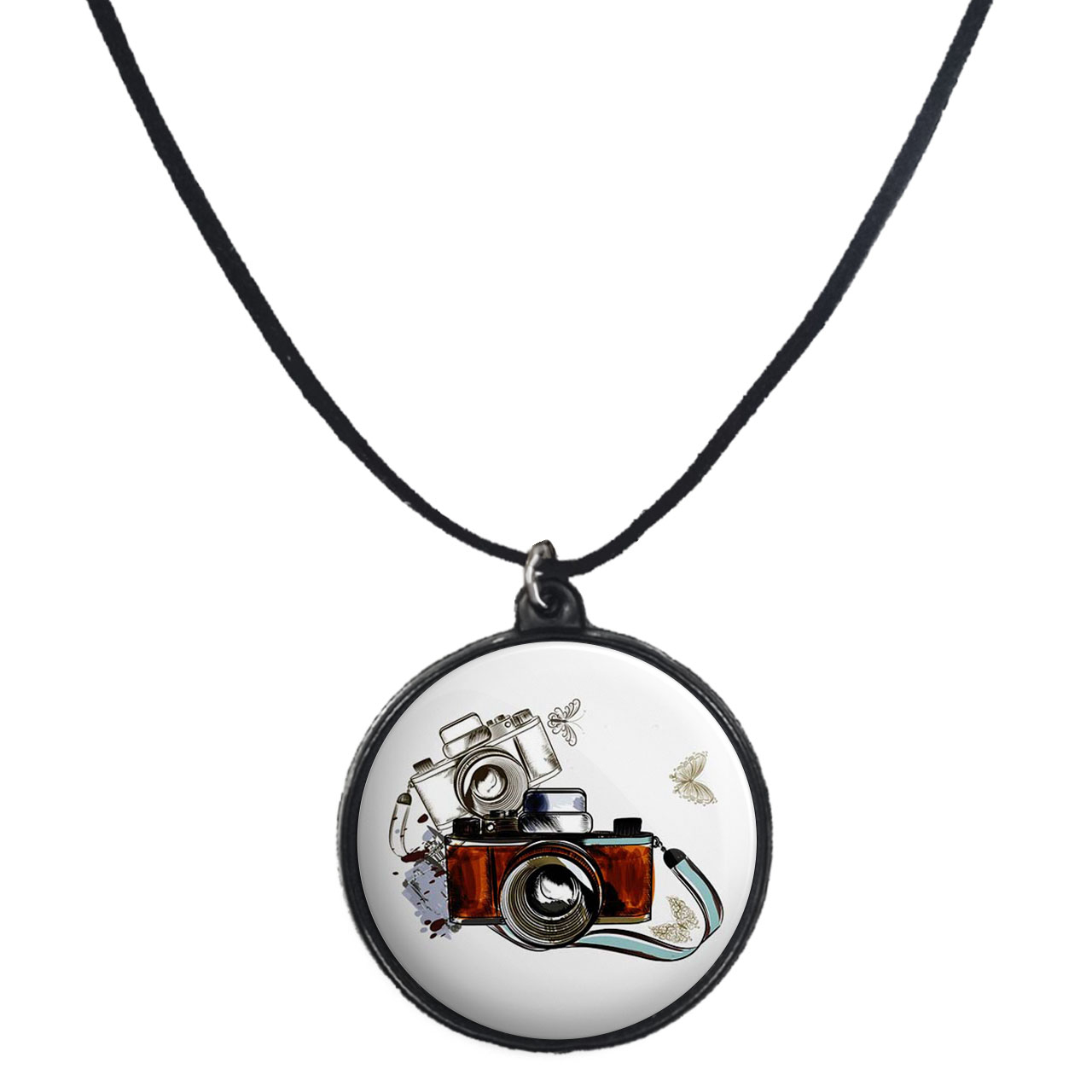 گردنبند پرمانه طرح عکاس کد pmb.233 مدل دو طرفه