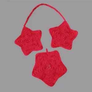 دستگیره بافتنی مدل ستاره 01 مجموعه 2 عددی