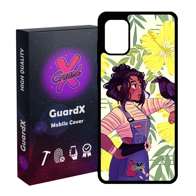 کاور گارد ایکس طرح دختر مدل Glass10337 مناسب برای گوشی موبایل سامسونگ Galaxy A31