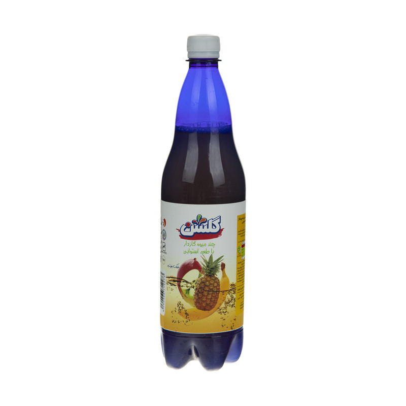 نوشیدنی مخلوط میوه گازدار با طعم استوایی گلشن حجم 1 لیتر