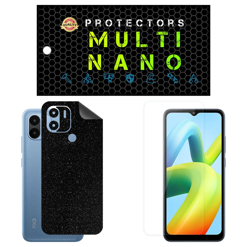 محافظ صفحه نمایش مولتی نانو مدل X-SFG مناسب برای گوشی موبایل شیائومی Poco C50 به همراه برچسب پوششی