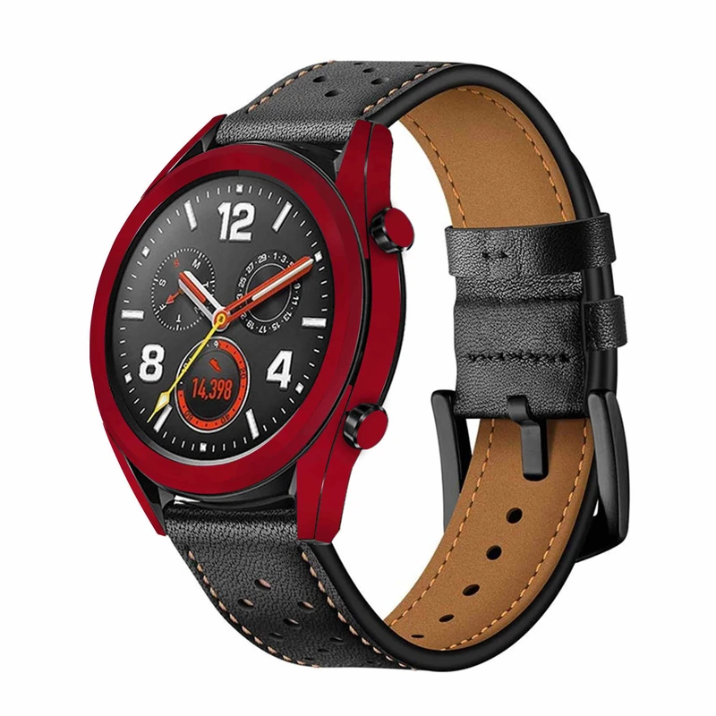 برچسب ماهوت طرح Matte-Warm-Red مناسب برای ساعت هوشمند هوآوی Watch GT