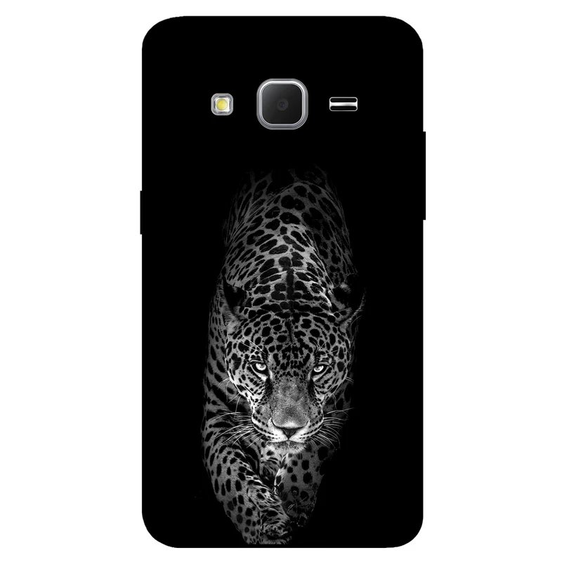 کاور مگافون طرح پلنگ مدل 1879 مناسب برای گوشی موبایل سامسونگ Galaxy J7 2015 / J7 Core     