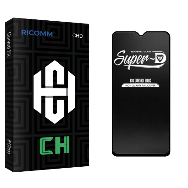 محافظ صفحه نمایش شیشه ای ریکام مدل CH Glass Super-D مناسب برای گوشی موبایل شیائومی Poco M3 \ Note 8 Pro