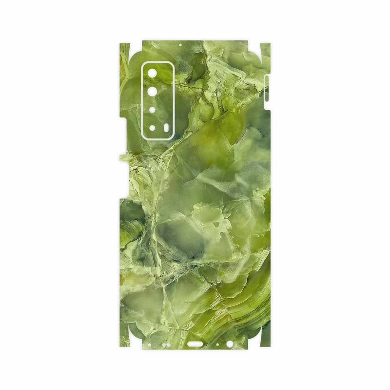 برچسب پوششی ماهوت مدل Green Crystal Marble-FullSkin مناسب برای گوشی موبایل هوآوی Y7a