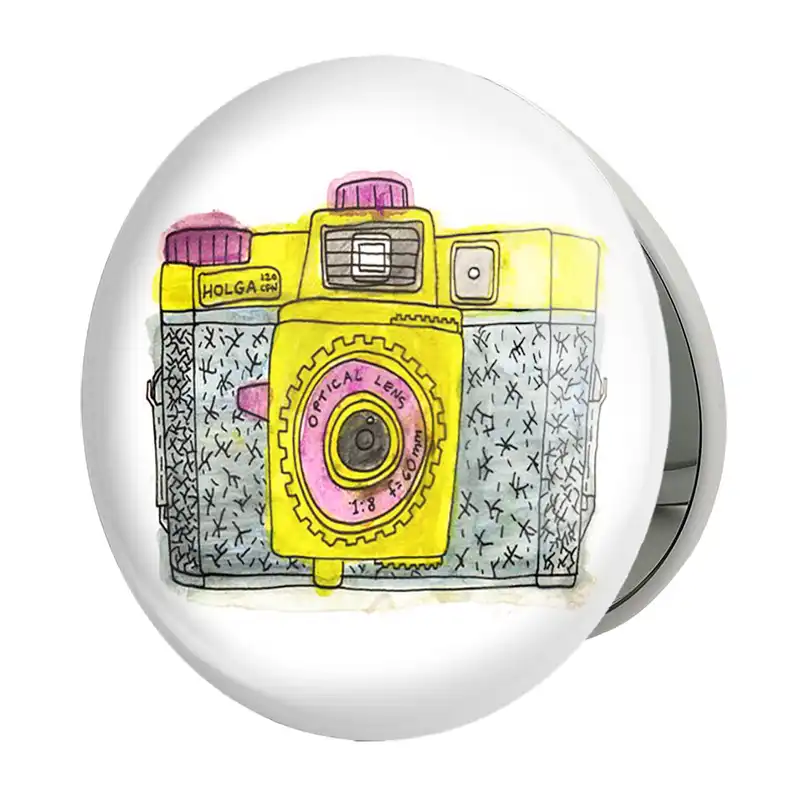 آینه جیبی خندالو طرح دوربین مدل تاشو کد 1696