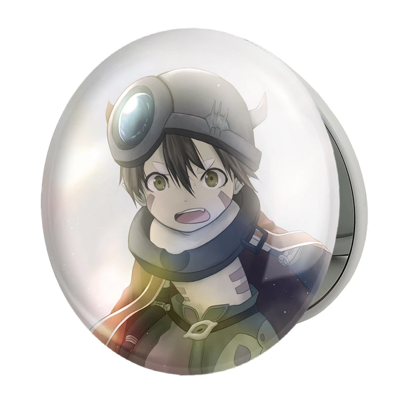 آینه جیبی خندالو طرح ریگ انیمه ساخته شده در پرتگاه Made in Abyss مدل تاشو کد 22125 