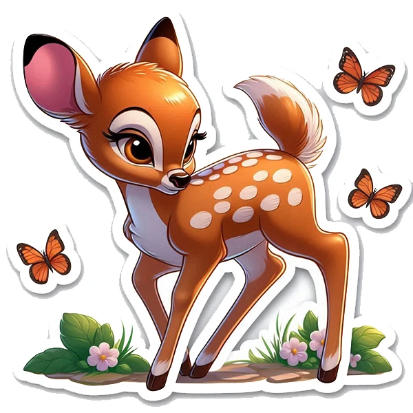  استیکر پارچه و لباس پاد آفرین طرح کارتونی کد 4480