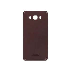 MAHOOT Matte-Dark-Brown-Leather Cover Sticker for Samsung Galaxy J7 2016