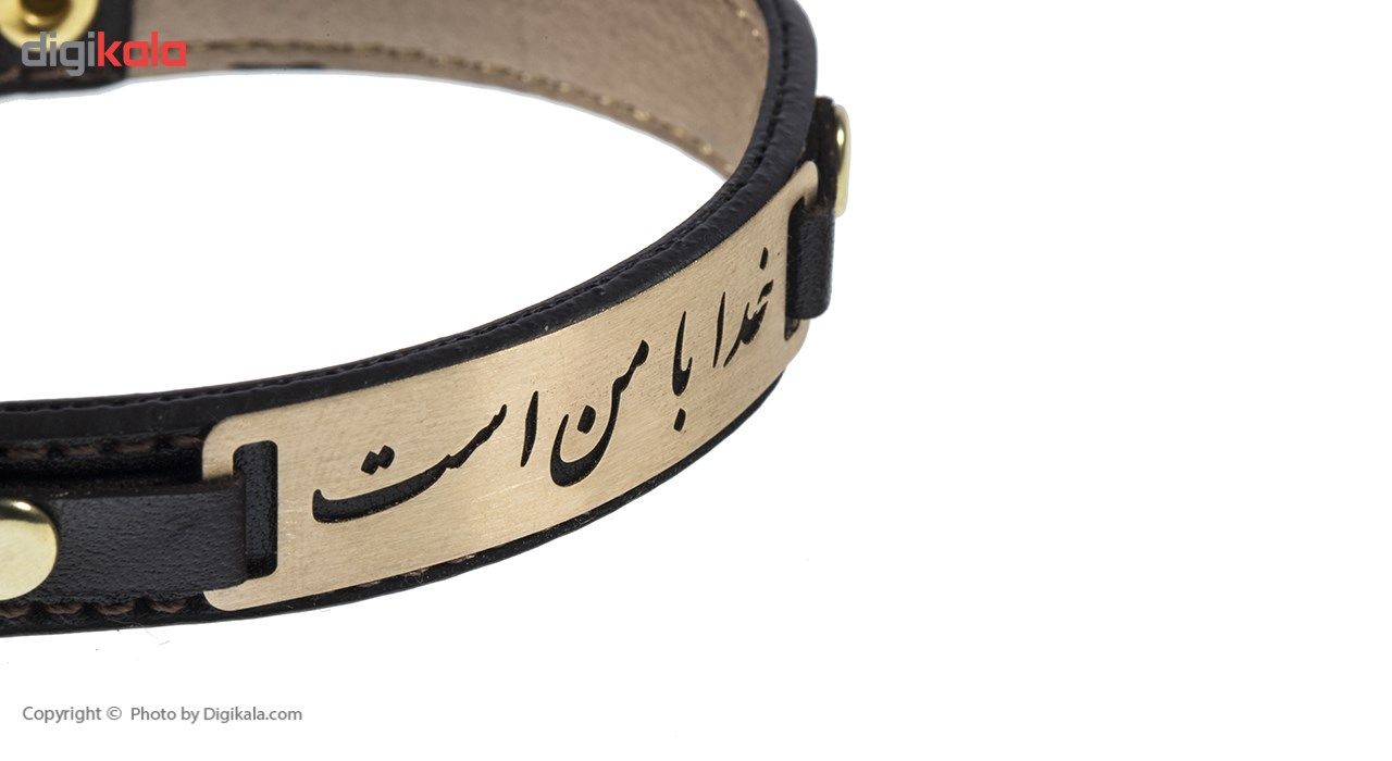 دستبند طلا 18 عیار مردانه مایا ماهک مدل MB0347 -  - 3