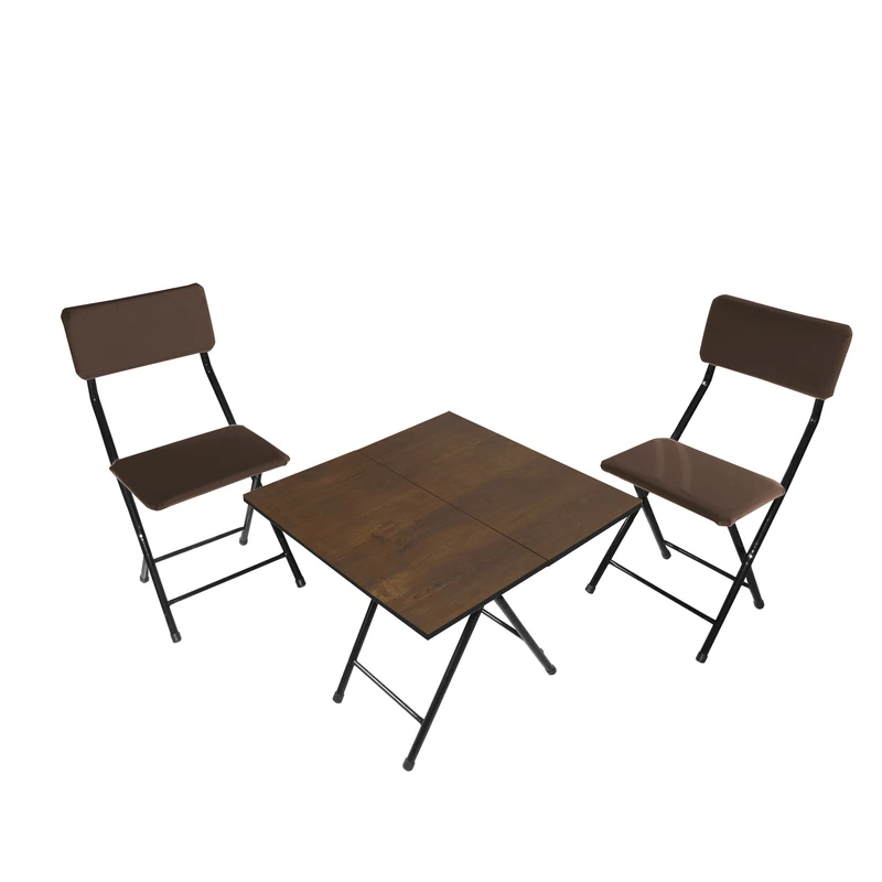 میز و صندلی ناهارخوری دو نفره میزیمو مدل 2 تیکه تاشو کد 2422 