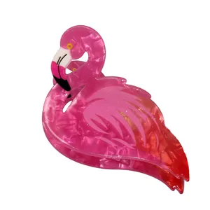 کلیپس مو زنانه مدل فلامینگو کریستالی کد G_Lnd_1553