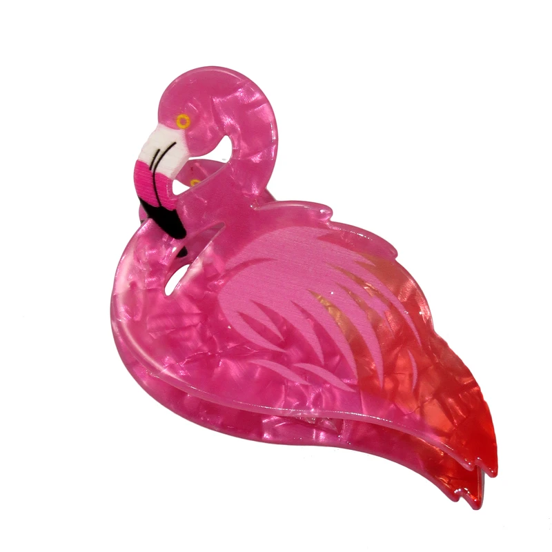 کلیپس مو زنانه مدل فلامینگو کریستالی کد G_Lnd_1553