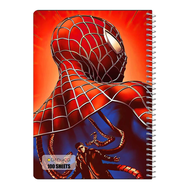 دفتر مشق 100 برگ سیمی کارنیکا طرح Man-مرد عنکبوتی Spider کد 50883
