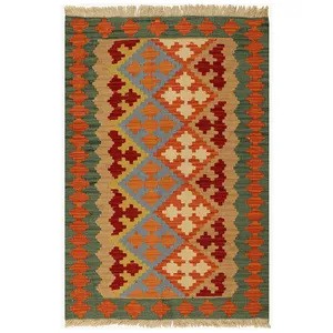 گلیم دستبافت یک متری مدل قشقایی کد 9909060