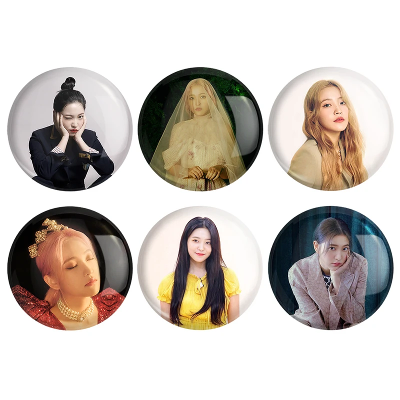 مگنت خندالو مدل یری گروه رد ولوت Red Velvet کد 1134B مجموعه 6 عددی