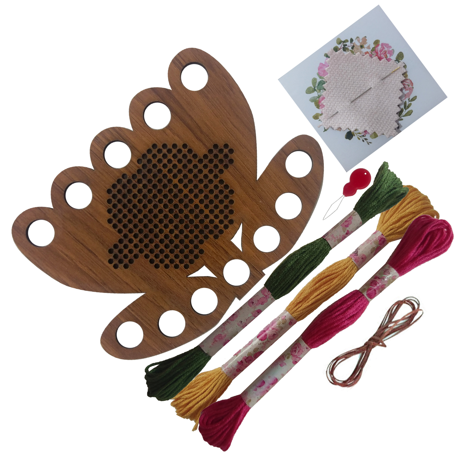 بسته شماره دوزی مدل 01flower مجموعه 7 عددی