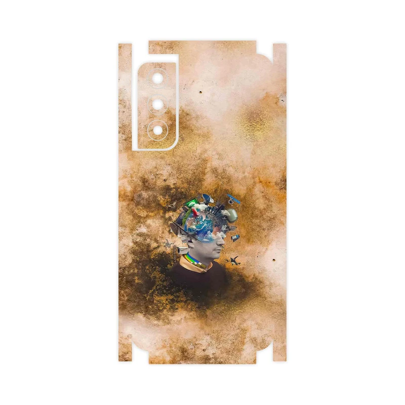 برچسب پوششی ماهوت مدل Collage of surreal Portrait of Men-FullSkin مناسب برای گوشی موبایل سامسونگ Galaxy S21 FE 5G