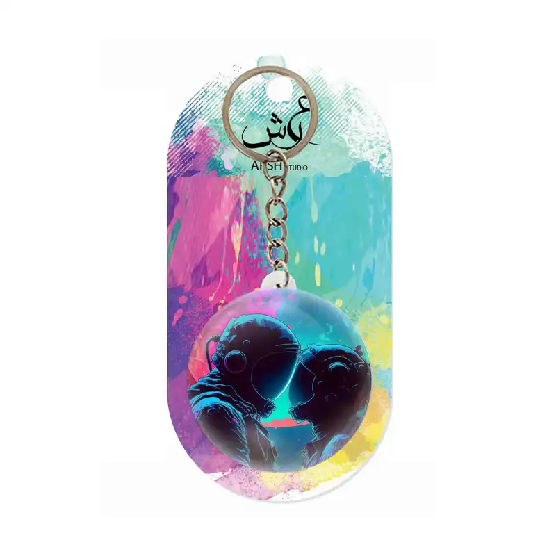 جاکلیدی عرش مدل فانتزی فضانورد و کهکشان کد Asj6064