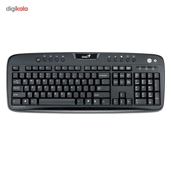 کیبورد مالتیمدیای جنیوس مدل KB-220e با رابط PS/2 main 1 2