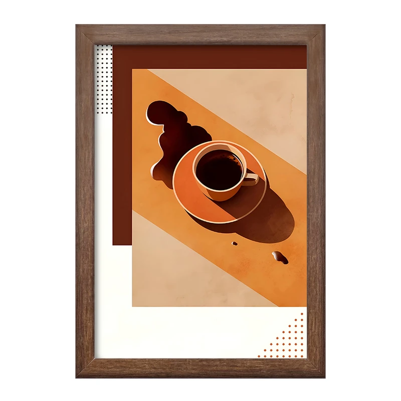 تابلو خندالو طرح قهوه (COFFEE) کد F10404