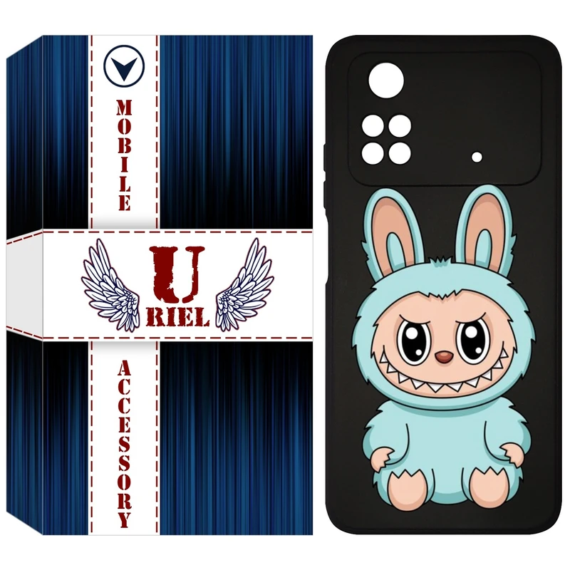 کاور یوریل مدل KSH کد 144 طرح عروسک لبوبو مناسب برای گوشی موبایل شیائومی Poco M4 Pro 4G