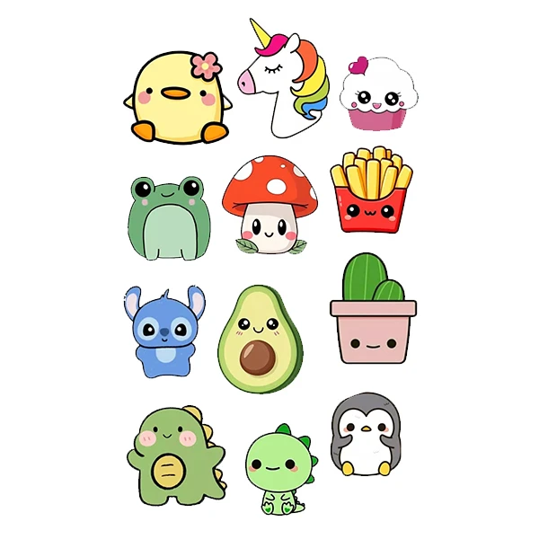 استیکر پارچه و لباس پاد آفرین طرح کارتونی بچگانه کد 5778