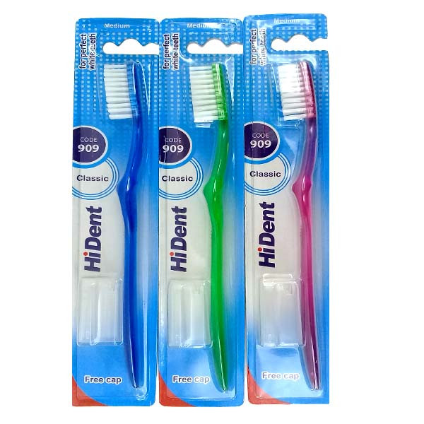 مسواک های دنت مدل کلاسیک کد 909 با برس متوسط