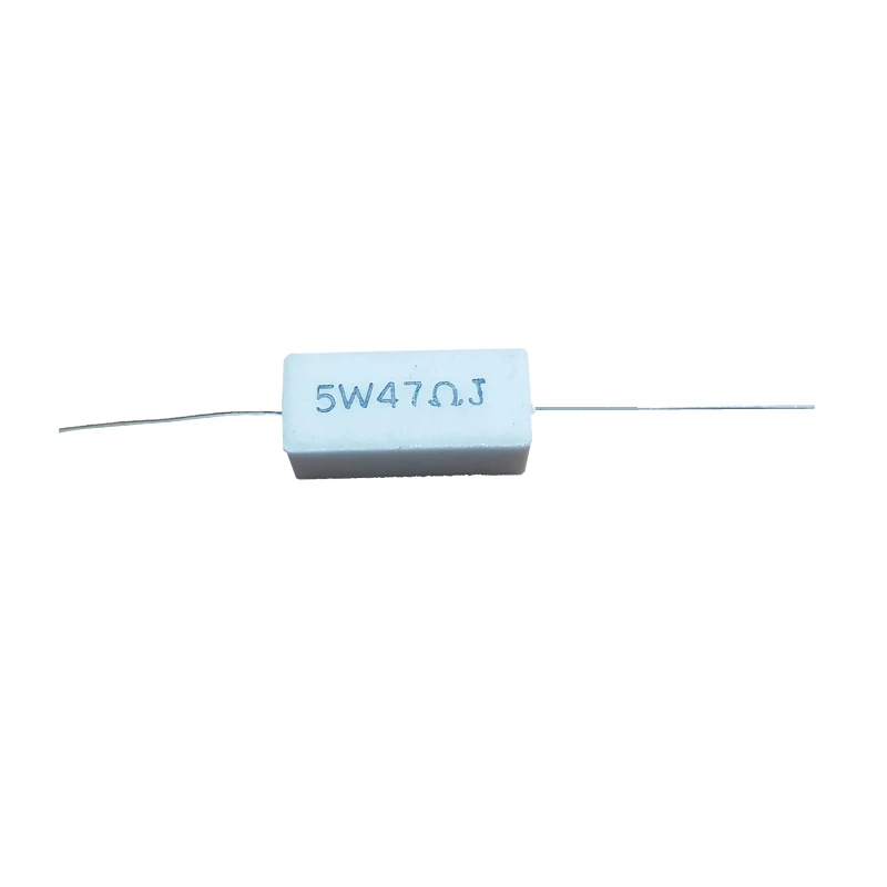 مقاومت آجری 47 اهم کد 5W-47 بسته 10 عددی