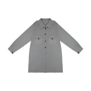 مانتو زنانه مدل دو جیب کتان