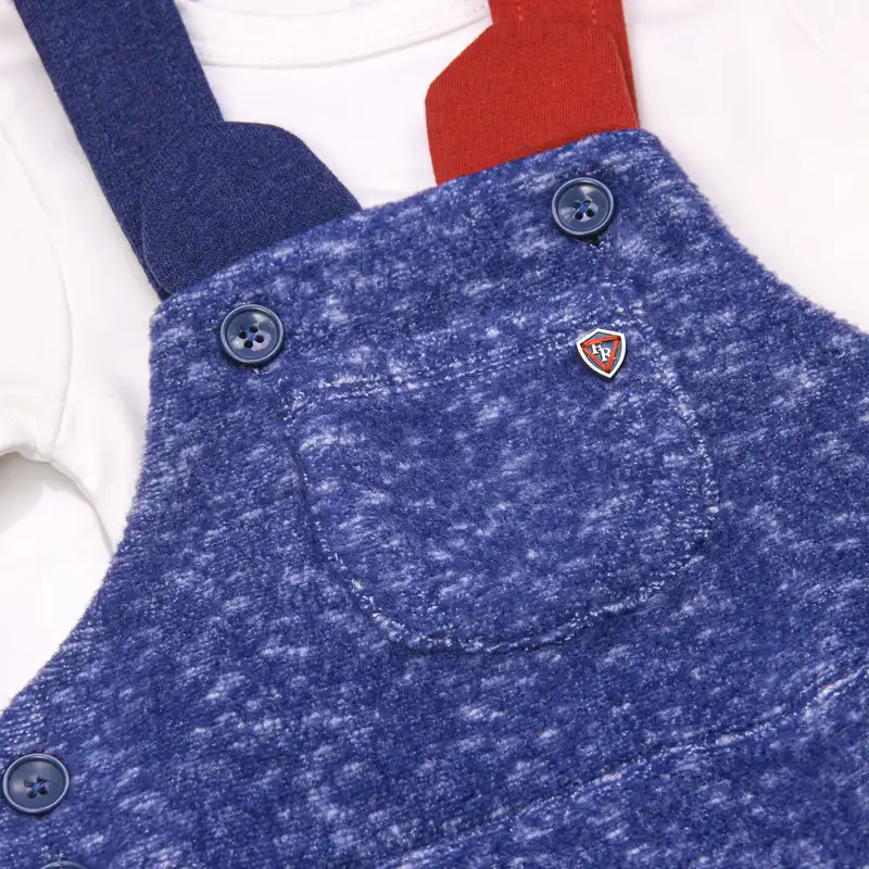 ست تیشرت و سرهمی نوزادی فیورلا مدل الیور کد 22531