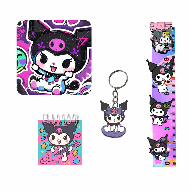 بسته لوازم تحریر مدل کرومی کد new3 مجموعه 4 عددی