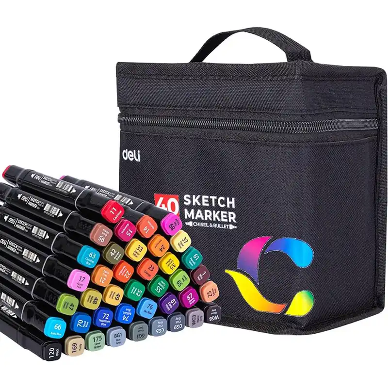 ماژیک راندو دلی مدل Sketch Marker بسته 40 عددی