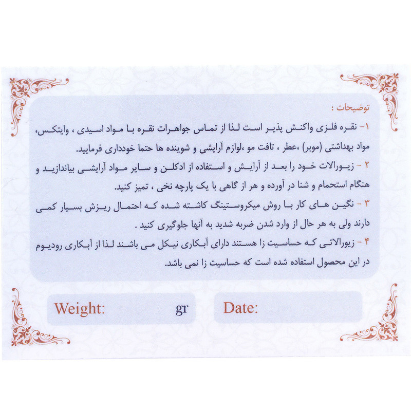 نیم ست نقره زنانه مدل AVN-N223