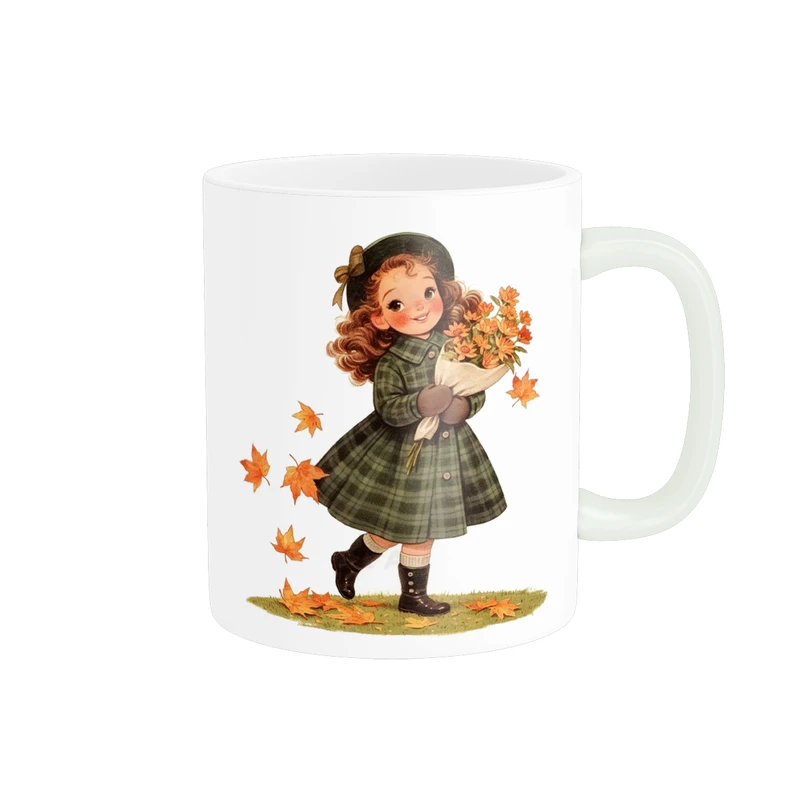 ماگ طرح انیمه ی دختر و گل کد 1179