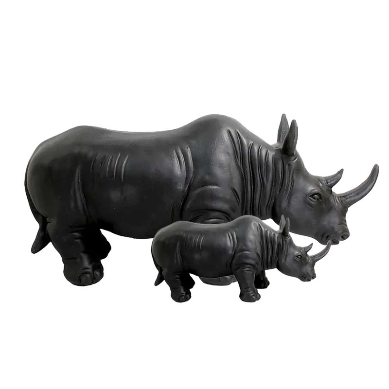 مجسمه مدل گرگدن مجموعه ۲ عددی