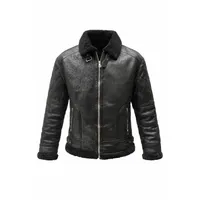 کت چرم مردانه مدل بوفالو کد 2848