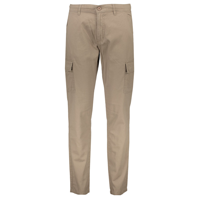 شلوار معمولی مردانه یوپیم مدل کارگو شش جیب کتان BE298 رنگ بِژ