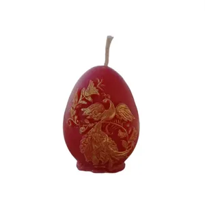 شمع دست ساز بدون بو مدل تخم مرغ ققنوس هفت سین زمان اتمام 2 ساعت