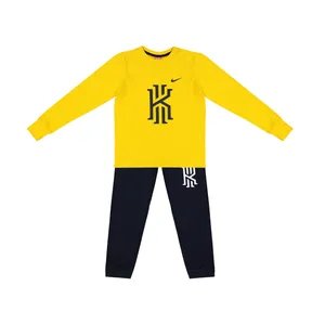 ست تیشرت و شلوار بچگانه طرح جاست دوایت کد n48 رنگ زرد خردلی 