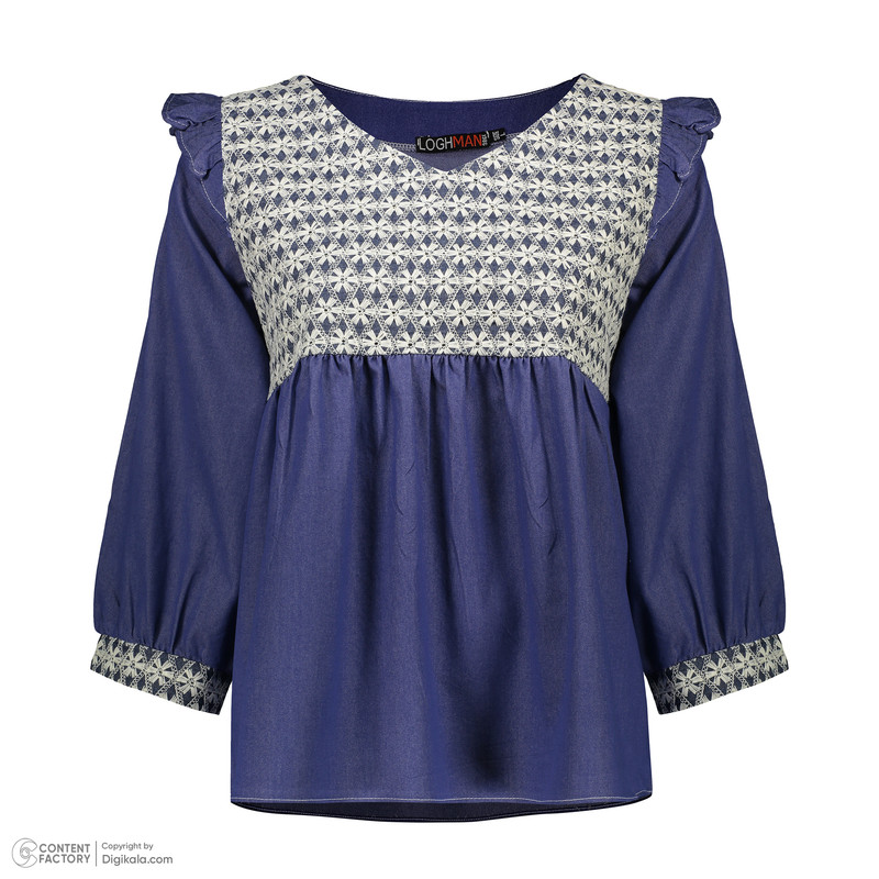 بلوز آستین بلند زنانه مدل  گلریز بهاری کد 7676