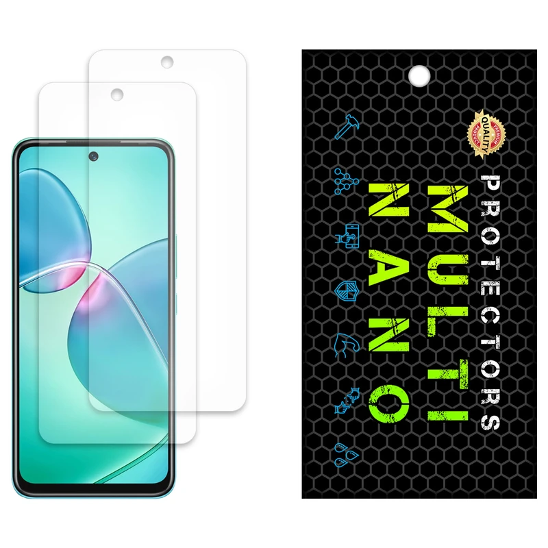 محافظ صفحه نمایش مات مولتی نانو مدل X-S2M مناسب برای گوشی موبایل اینفینیکس Hot 12 Play بسته دو عددی