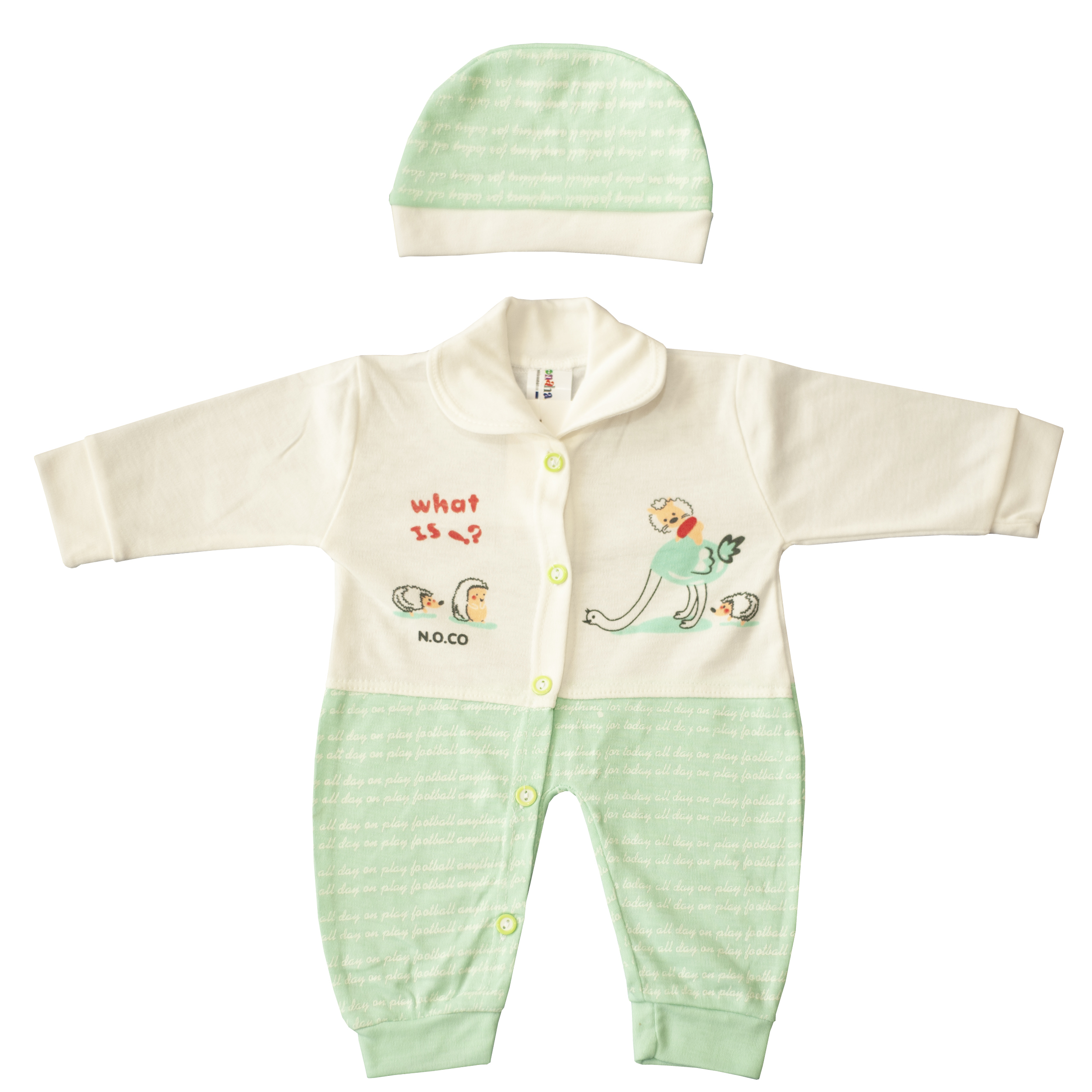 ست سرهمی و کلاه نوزادی کد K39