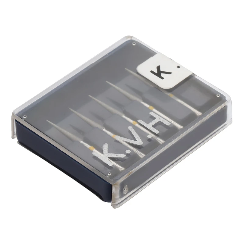 فرز دندانپزشکی کاویچ مدل سوزنی بلند دورزرد کد 012-859 بسته 5 عددی